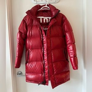 Red High Gloss SuperPuff Midi